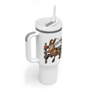 Funny Goat Tumbler With Handle It Is Fine I Am Fine Everything Is Fine