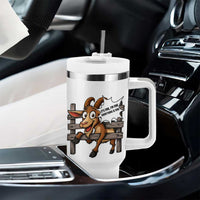 Funny Goat Tumbler With Handle It Is Fine I Am Fine Everything Is Fine