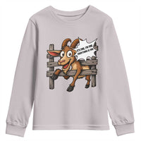 Funny Goat Youth Sweatshirt It Is Fine I Am Fine Everything Is Fine - Wonder Print Shop