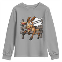 Funny Goat Youth Sweatshirt It Is Fine I Am Fine Everything Is Fine - Wonder Print Shop