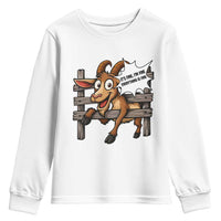 Funny Goat Youth Sweatshirt It Is Fine I Am Fine Everything Is Fine - Wonder Print Shop