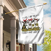 I Am The Crazy Goat Lady Garden Flag Goat Lady Gift - Wonder Print Shop