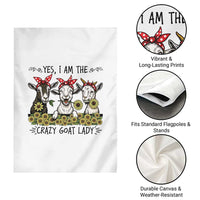 I Am The Crazy Goat Lady Garden Flag Goat Lady Gift - Wonder Print Shop