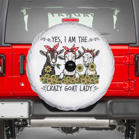 I Am The Crazy Goat Lady Spare Tire Cover Goat Lady Gift - Wonder Print Shop