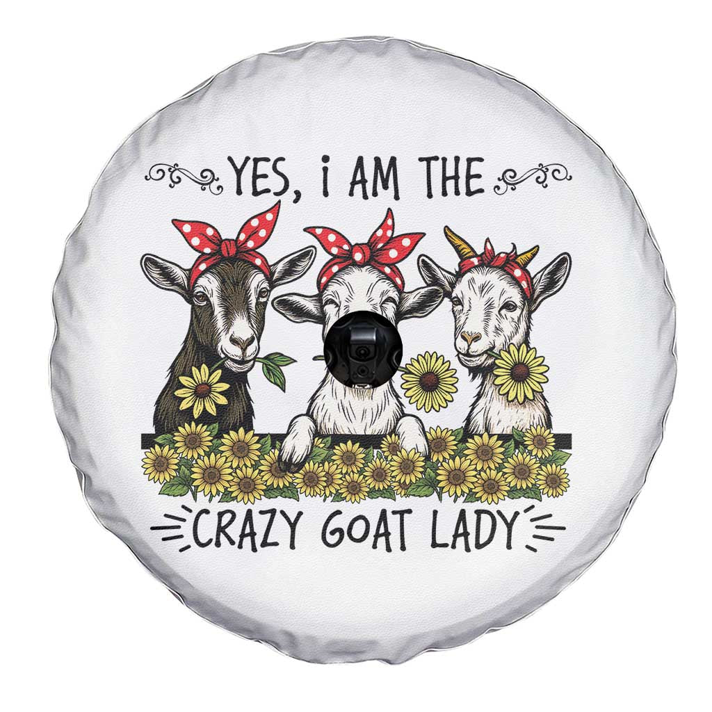 I Am The Crazy Goat Lady Spare Tire Cover Goat Lady Gift - Wonder Print Shop