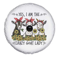 I Am The Crazy Goat Lady Spare Tire Cover Goat Lady Gift - Wonder Print Shop