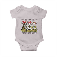 I Am The Crazy Goat Lady Baby Onesie Goat Lady Gift - Wonder Print Shop