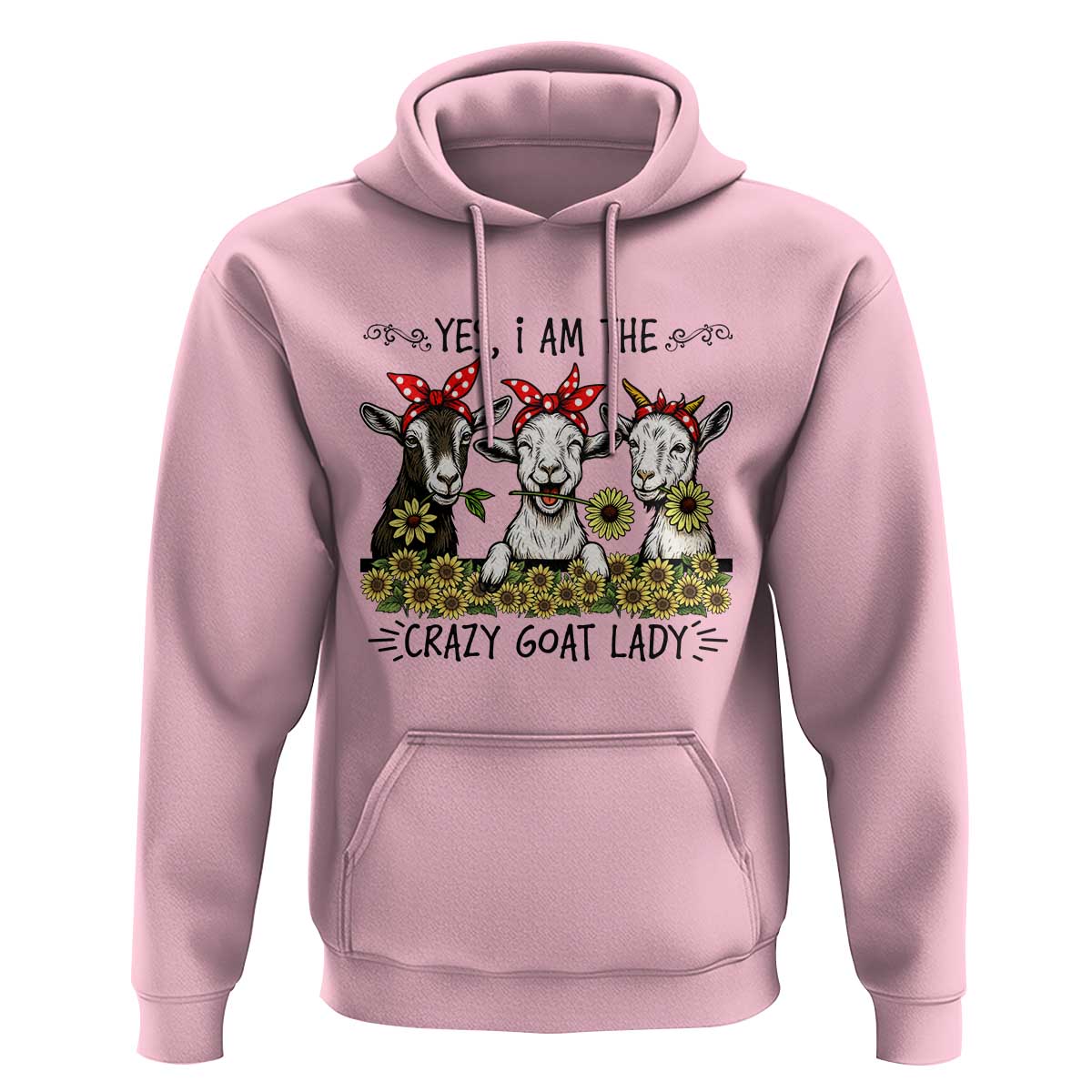 I Am The Crazy Goat Lady Hoodie Goat Lady Gift - Wonder Print Shop