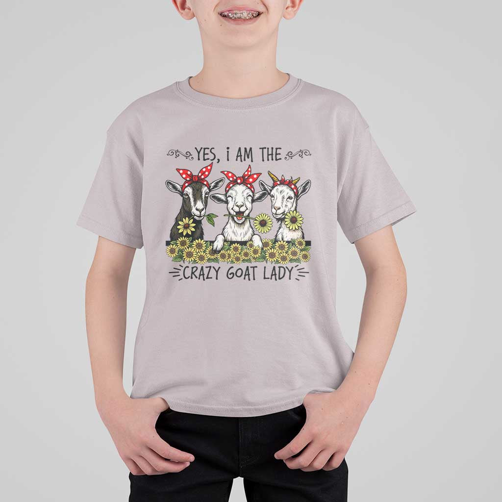 I Am The Crazy Goat Lady T Shirt For Kid Goat Lady Gift - Wonder Print Shop