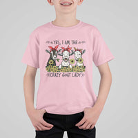I Am The Crazy Goat Lady T Shirt For Kid Goat Lady Gift - Wonder Print Shop