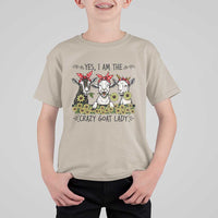 I Am The Crazy Goat Lady T Shirt For Kid Goat Lady Gift - Wonder Print Shop