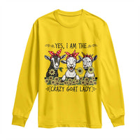 I Am The Crazy Goat Lady Long Sleeve Shirt Goat Lady Gift - Wonder Print Shop