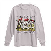 I Am The Crazy Goat Lady Long Sleeve Shirt Goat Lady Gift - Wonder Print Shop