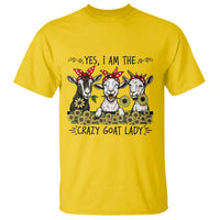 I Am The Crazy Goat Lady T Shirt Goat Lady Gift - Wonder Print Shop