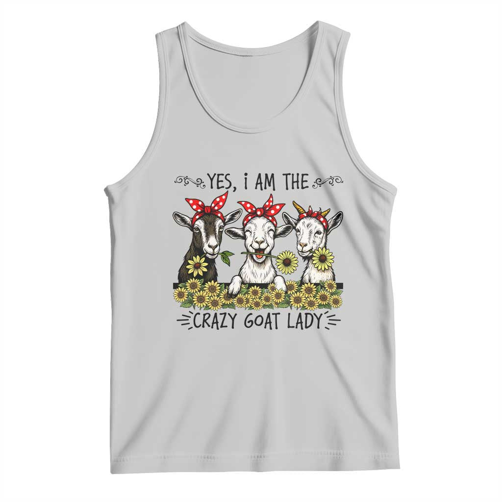 I Am The Crazy Goat Lady Tank Top Goat Lady Gift - Wonder Print Shop