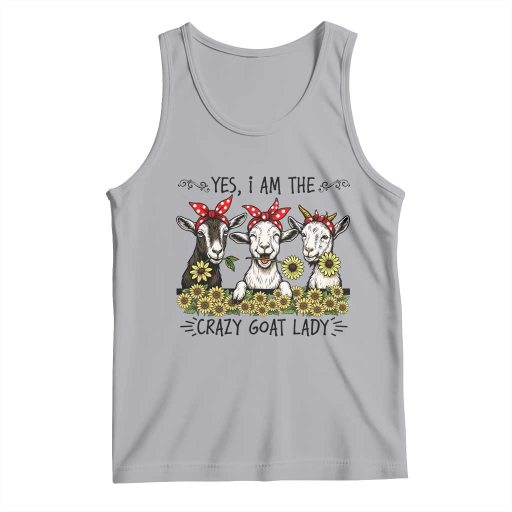 I Am The Crazy Goat Lady Tank Top Goat Lady Gift - Wonder Print Shop