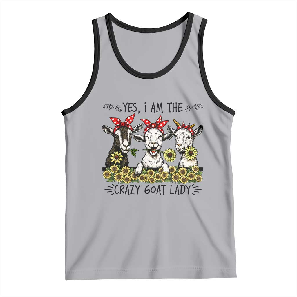 I Am The Crazy Goat Lady Tank Top Goat Lady Gift - Wonder Print Shop