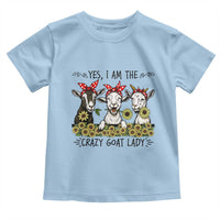 I Am The Crazy Goat Lady Toddler T Shirt Goat Lady Gift - Wonder Print Shop
