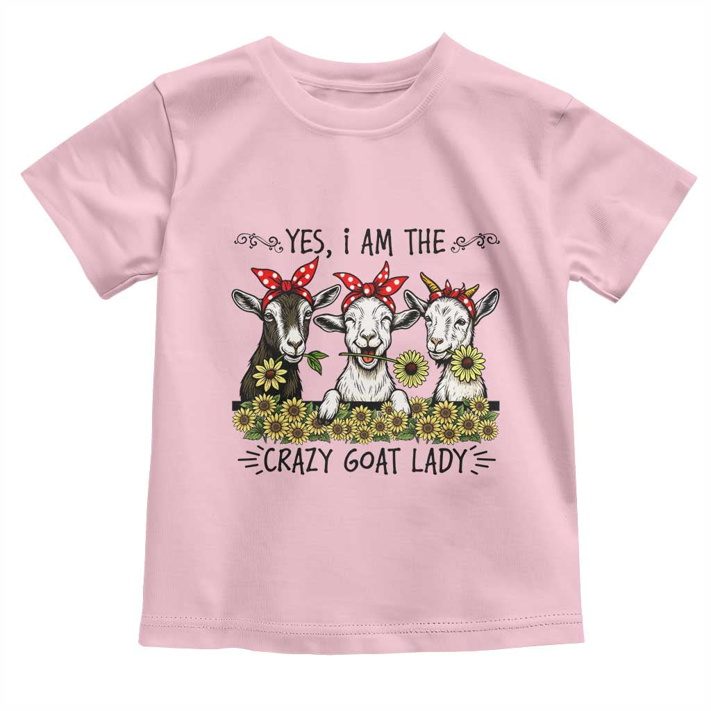 I Am The Crazy Goat Lady Toddler T Shirt Goat Lady Gift - Wonder Print Shop