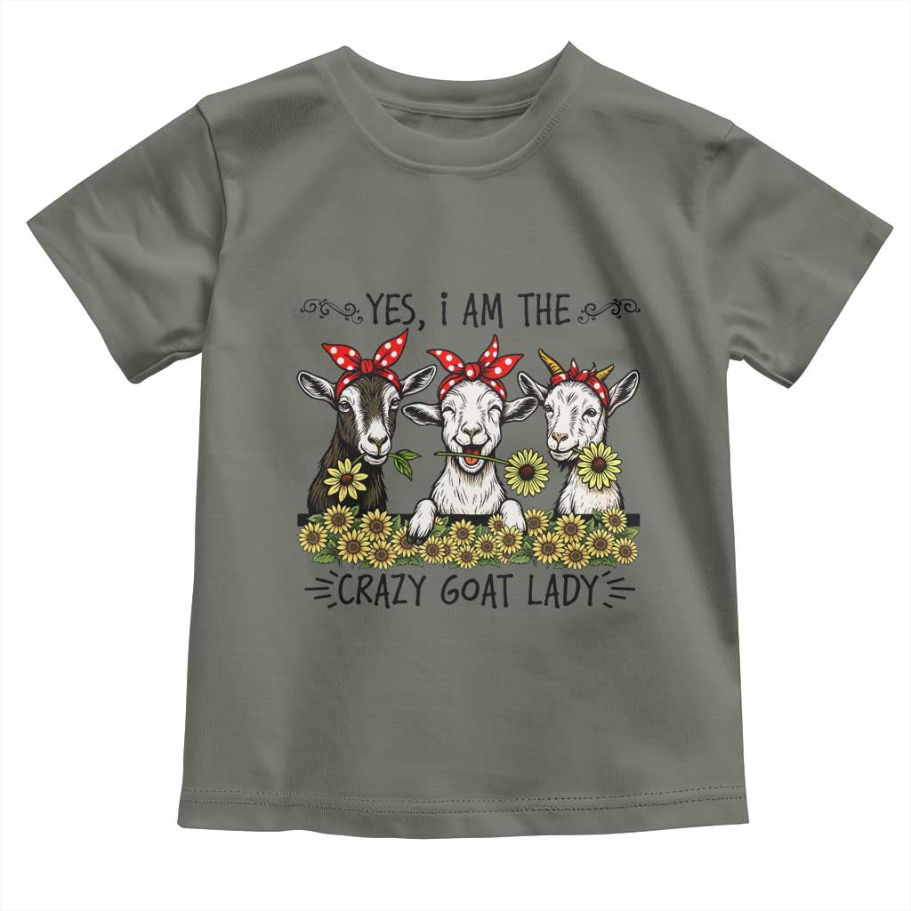 I Am The Crazy Goat Lady Toddler T Shirt Goat Lady Gift - Wonder Print Shop