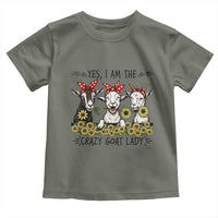 I Am The Crazy Goat Lady Toddler T Shirt Goat Lady Gift - Wonder Print Shop