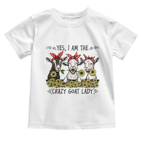 I Am The Crazy Goat Lady Toddler T Shirt Goat Lady Gift - Wonder Print Shop
