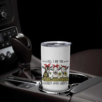 I Am The Crazy Goat Lady Tumbler Cup Goat Lady Gift