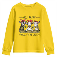 I Am The Crazy Goat Lady Youth Sweatshirt Goat Lady Gift - Wonder Print Shop