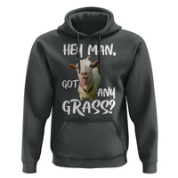 Hey Man Got Any Grass Hoodie Funny Goat Stoner Gift - Wonder Print Shop