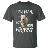 Hey Man Got Any Grass T Shirt Funny Goat Stoner Gift - Wonder Print Shop