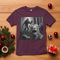 Goat Selfie With Bigfoot T Shirt Funny Cryptid Gift - Wonder Print Shop