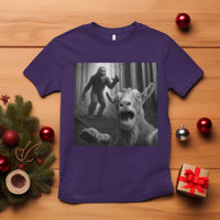 Goat Selfie With Bigfoot T Shirt Funny Cryptid Gift - Wonder Print Shop