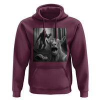 Goat Selfie With Bigfoot Hoodie Funny Cryptid Gift - Wonder Print Shop