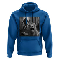 Goat Selfie With Bigfoot Hoodie Funny Cryptid Gift - Wonder Print Shop