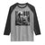 Goat Selfie With Bigfoot Raglan Shirt Funny Cryptid Gift - Wonder Print Shop
