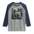 Goat Selfie With Bigfoot Raglan Shirt Funny Cryptid Gift - Wonder Print Shop