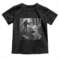 Goat Selfie With Bigfoot Toddler T Shirt Funny Cryptid Gift - Wonder Print Shop