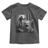 Goat Selfie With Bigfoot Toddler T Shirt Funny Cryptid Gift - Wonder Print Shop