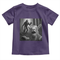 Goat Selfie With Bigfoot Toddler T Shirt Funny Cryptid Gift - Wonder Print Shop