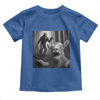 Goat Selfie With Bigfoot Toddler T Shirt Funny Cryptid Gift - Wonder Print Shop