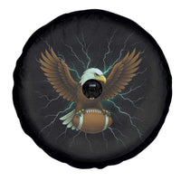 Lightning Eagle Holding Spare Tire Cover Football Player Gift - Wonder Print Shop