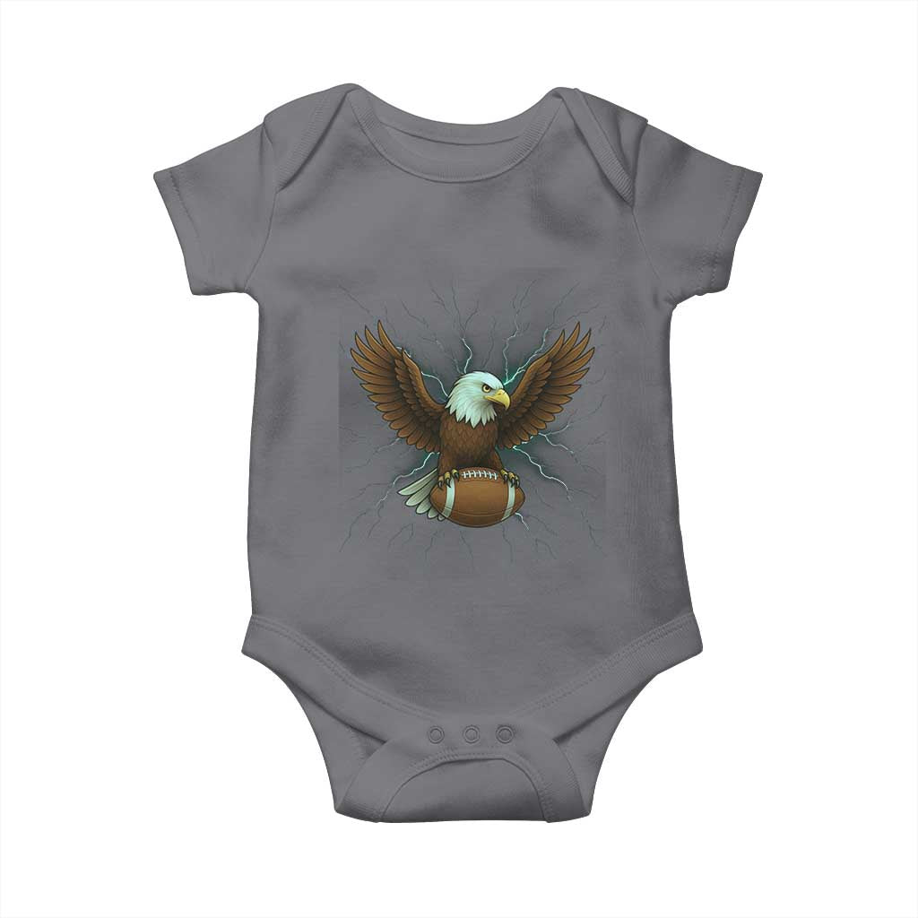 Lightning Eagle Holding Baby Onesie Football Player Gift - Wonder Print Shop
