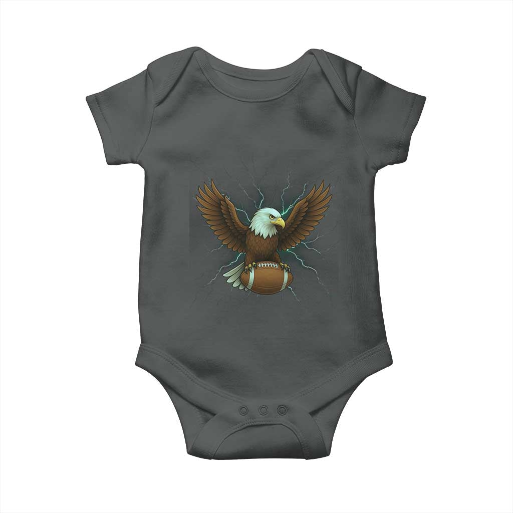Lightning Eagle Holding Baby Onesie Football Player Gift - Wonder Print Shop