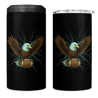Lightning Eagle Holding 4 in 1 Can Cooler Tumbler Football Player Gift - Wonder Print Shop