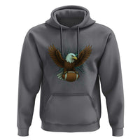 Lightning Eagle Holding Hoodie Football Player Gift - Wonder Print Shop