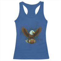 Lightning Eagle Holding Racerback Tank Top Football Player Gift - Wonder Print Shop