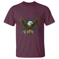 Lightning Eagle Holding T Shirt Football Player Gift - Wonder Print Shop