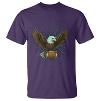 Lightning Eagle Holding T Shirt Football Player Gift - Wonder Print Shop