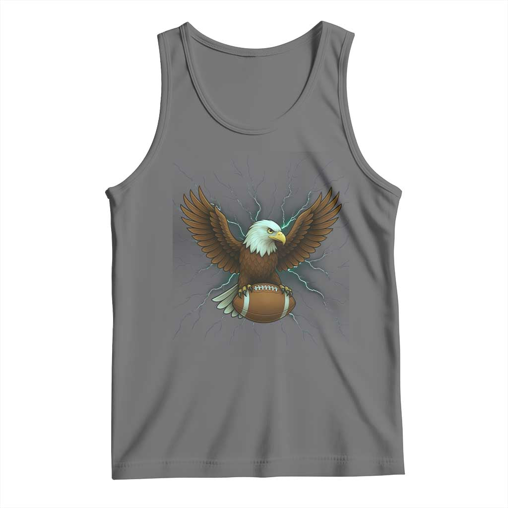 Lightning Eagle Holding Tank Top Football Player Gift - Wonder Print Shop