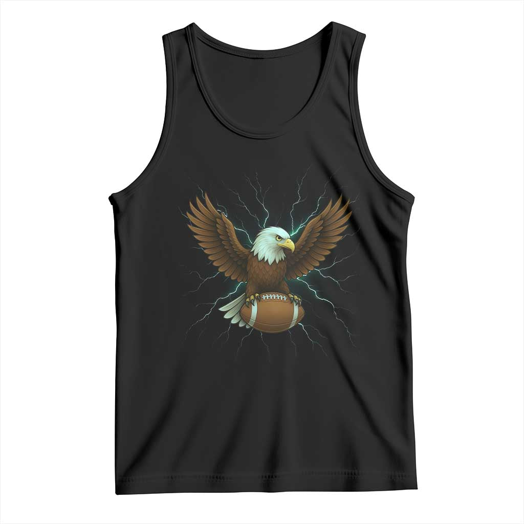 Lightning Eagle Holding Tank Top Football Player Gift - Wonder Print Shop